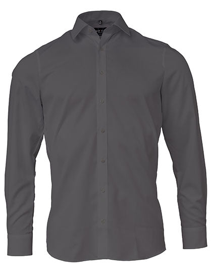 Herren Premium Hemd bestickt - BODY FIT - mit individueller Bestickung (Firma, Logo)