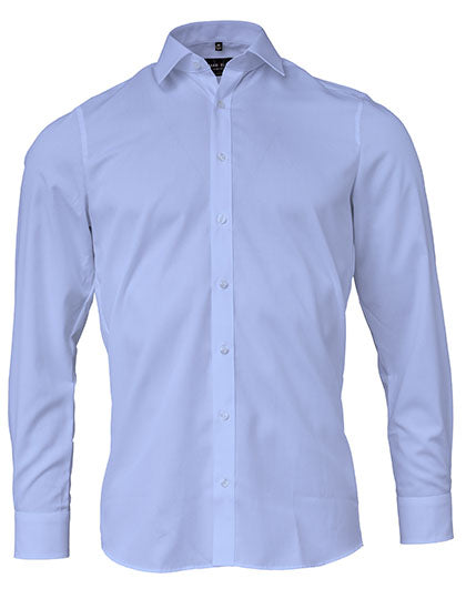 Herren Premium Hemd bestickt - BODY FIT - mit individueller Bestickung (Firma, Logo)