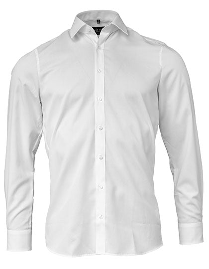 Herren Premium Hemd bestickt - BODY FIT - mit individueller Bestickung (Firma, Logo)