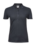Damen Premium Stretch-Poloshirt bestickt - LUXURY STRETCH - mit individueller Bestickung (Firma, Logo)