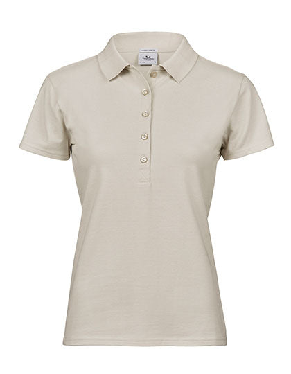 Damen Premium Stretch-Poloshirt bestickt - LUXURY STRETCH - mit individueller Bestickung (Firma, Logo)