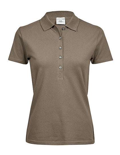 Damen Premium Stretch-Poloshirt bestickt - LUXURY STRETCH - mit individueller Bestickung (Firma, Logo)