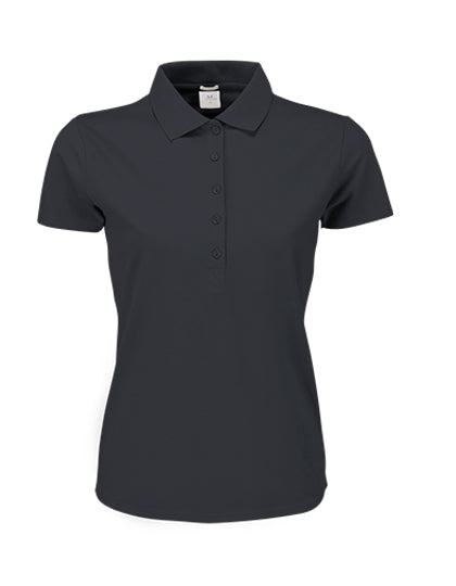 Damen Premium Stretch-Poloshirt bestickt - LUXURY STRETCH - mit individueller Bestickung (Firma, Logo)