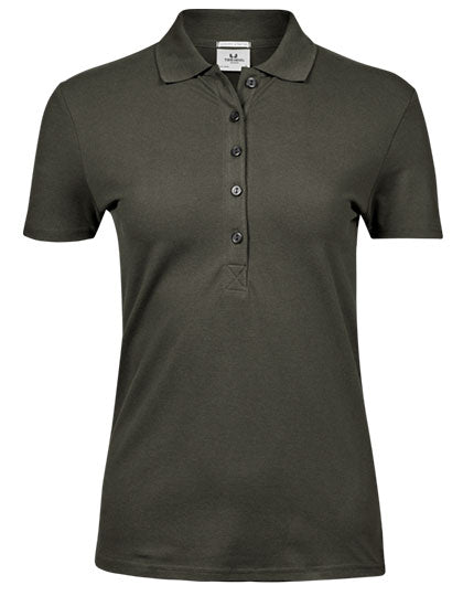 Damen Premium Stretch-Poloshirt bestickt - LUXURY STRETCH - mit individueller Bestickung (Firma, Logo)