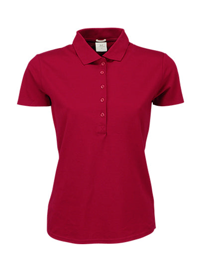 Damen Premium Stretch-Poloshirt bestickt - LUXURY STRETCH - mit individueller Bestickung (Firma, Logo)