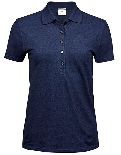 Damen Premium Stretch-Poloshirt bestickt - LUXURY STRETCH - mit individueller Bestickung (Firma, Logo)