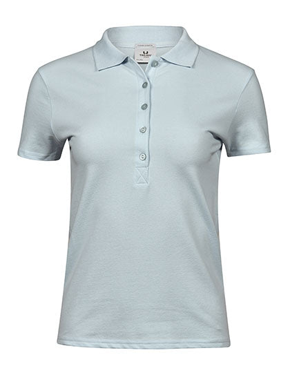 Damen Premium Stretch-Poloshirt bestickt - LUXURY STRETCH - mit individueller Bestickung (Firma, Logo)