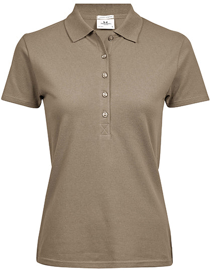 Damen Premium Stretch-Poloshirt bestickt - LUXURY STRETCH - mit individueller Bestickung (Firma, Logo)