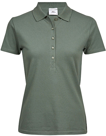 Damen Premium Stretch-Poloshirt bestickt - LUXURY STRETCH - mit individueller Bestickung (Firma, Logo)