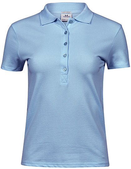 Damen Premium Stretch-Poloshirt bestickt - LUXURY STRETCH - mit individueller Bestickung (Firma, Logo)