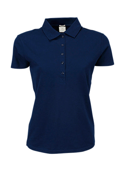 Damen Premium Stretch-Poloshirt bestickt - LUXURY STRETCH - mit individueller Bestickung (Firma, Logo)