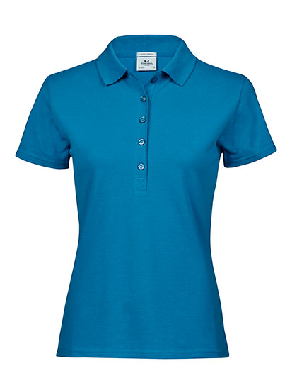 Damen Premium Stretch-Poloshirt bestickt - LUXURY STRETCH - mit individueller Bestickung (Firma, Logo)