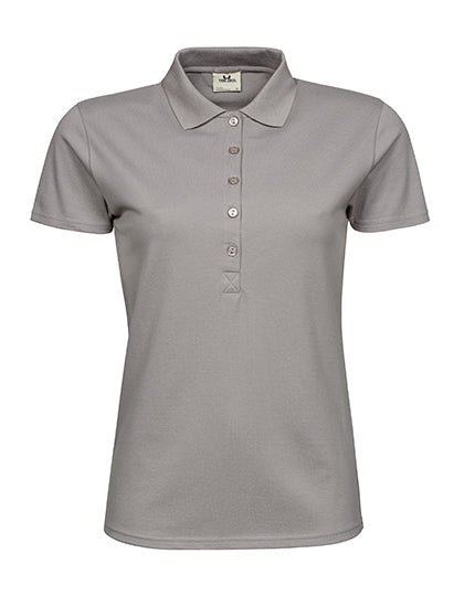 Damen Premium Stretch-Poloshirt bestickt - LUXURY STRETCH - mit individueller Bestickung (Firma, Logo)