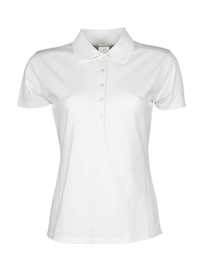 Damen Premium Stretch-Poloshirt bestickt - LUXURY STRETCH - mit individueller Bestickung (Firma, Logo)