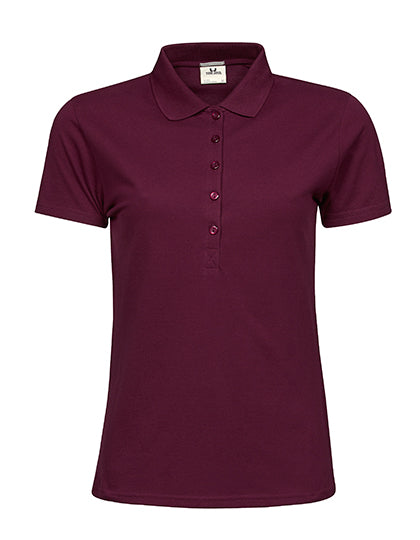 Damen Premium Stretch-Poloshirt bestickt - LUXURY STRETCH - mit individueller Bestickung (Firma, Logo)