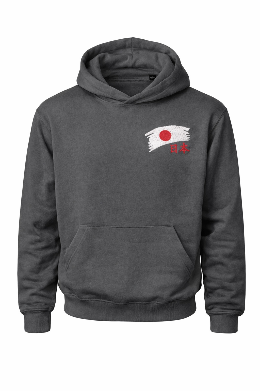 BeeStitch Hoodie JAPAN Style - Powder Grey mit Bestickungen