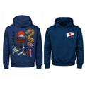 BeeStitch Hoodie JAPAN Style - Ink Blue mit Bestickungen