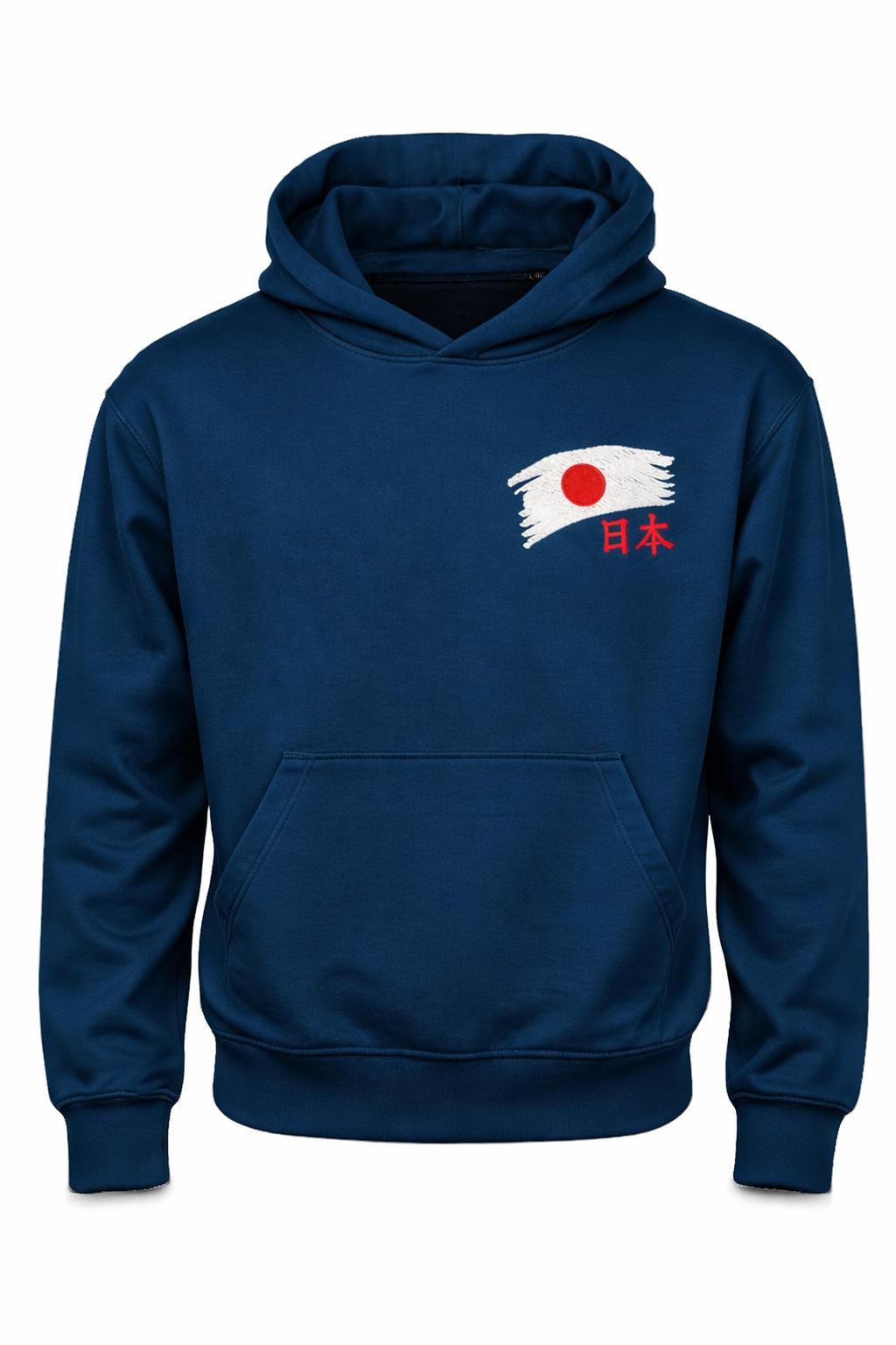 BeeStitch Hoodie JAPAN Style - Ink Blue mit Bestickungen
